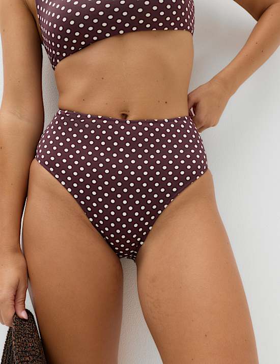 ביקיני חלק תחתון בהדפס ובגזרה גבוהה