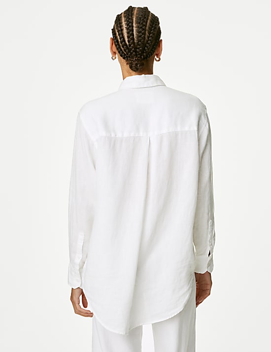 Pure Linen Oversized Shirt