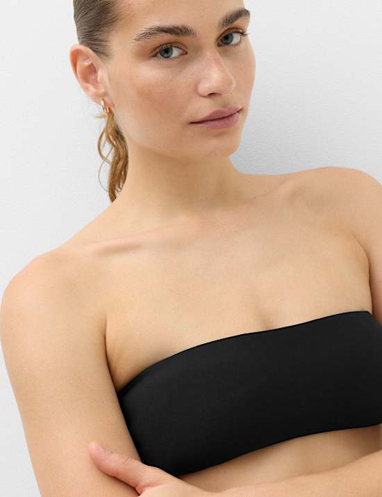 Haut de bikini rembourr&eacute; dos nu style bandeau