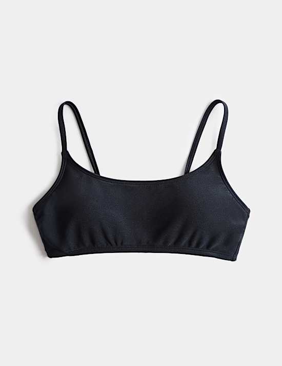 Scoop Neck Cropped Bikini Top
