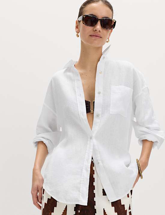 Pure Linen Relaxed Shirt