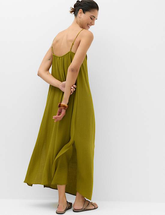 Strappy Tie Back Maxi Beach Dress