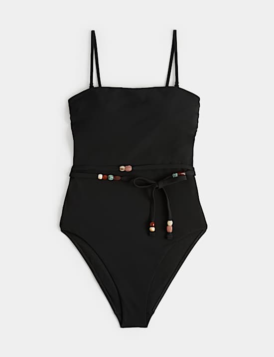 Trim Detail Bandeau Swimsuit