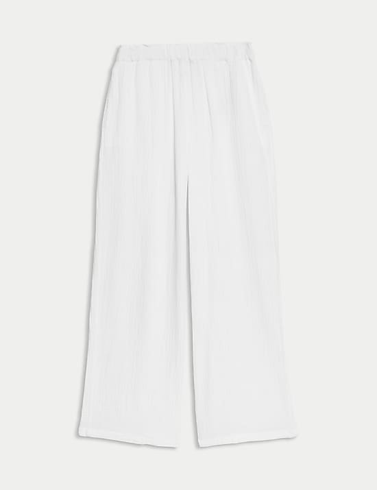 Pantalon large 100&nbsp;% coton