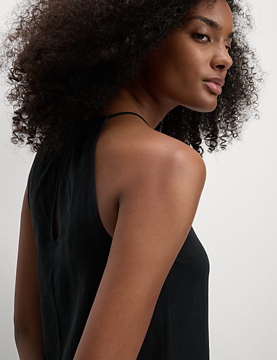 Halter Neck Mini Swing Dress