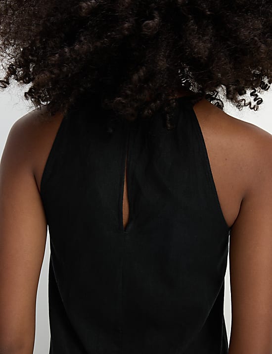 Halter Neck Mini Swing Dress