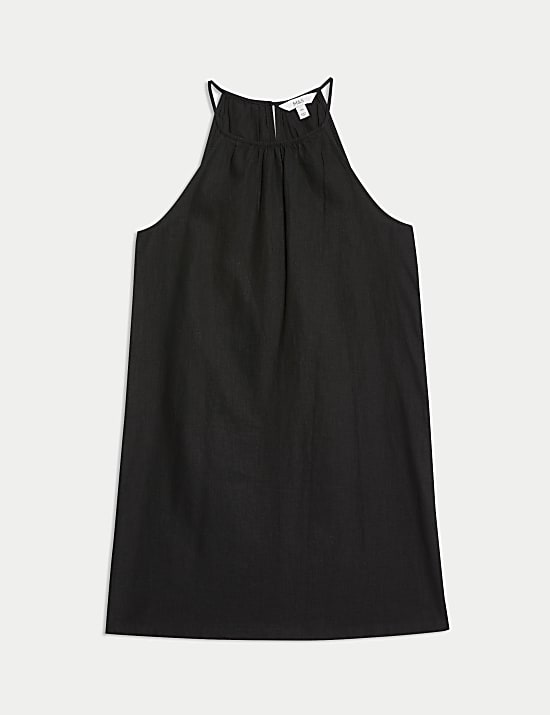 Halter Neck Mini Swing Dress