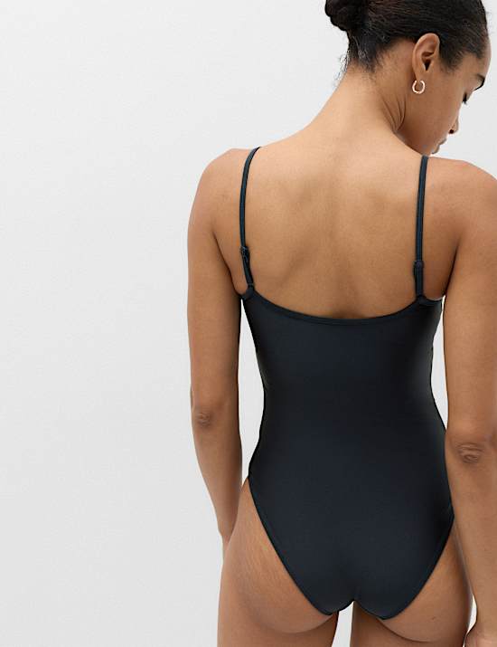 Sheen Cami Scoop Neck Swimsuit
