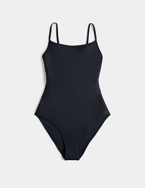 Sheen Cami Scoop Neck Swimsuit
