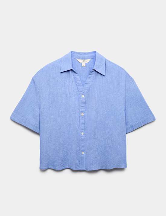 Oversized Shirt with Linen