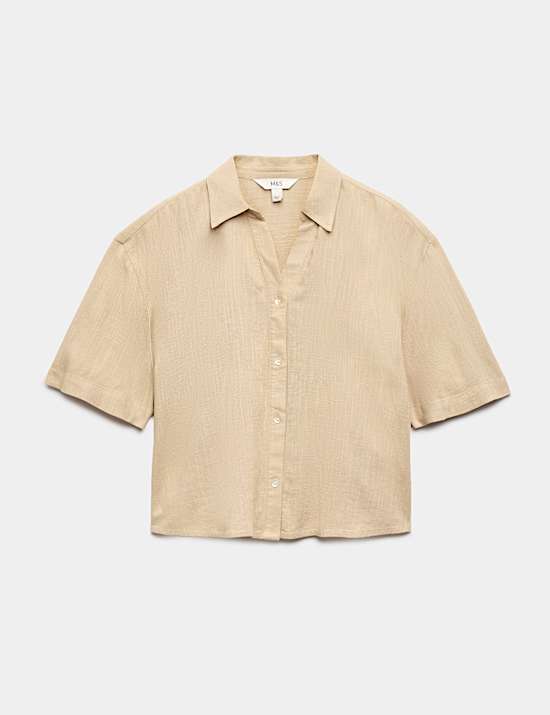 Oversized Shirt with Linen