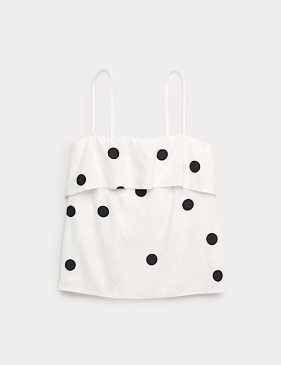 Linen Rich Printed Cami Top