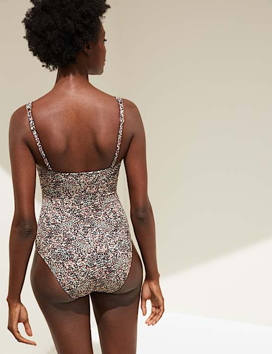 Tummy Control Printed Padded Swimsuit