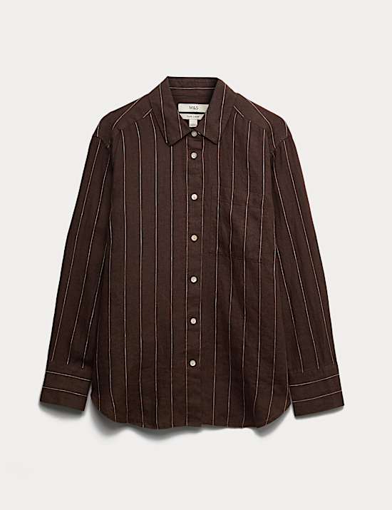Pure Linen Striped Shirt
