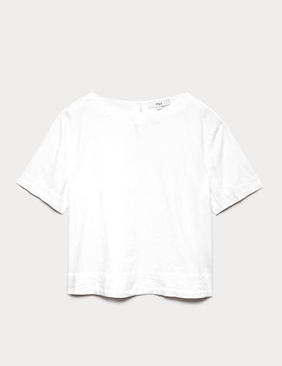 Linen Rich Relaxed T-Shirt