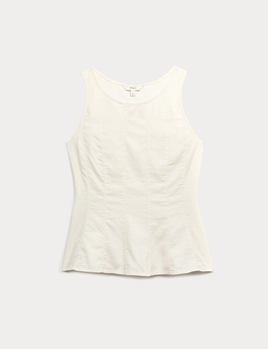 Linen Rich Vest Top