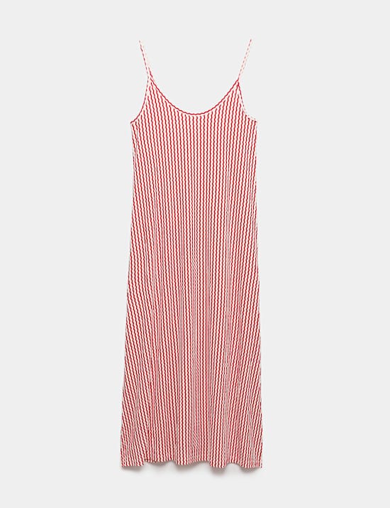 Vestido para la playa maxi a media pierna estampado de punto