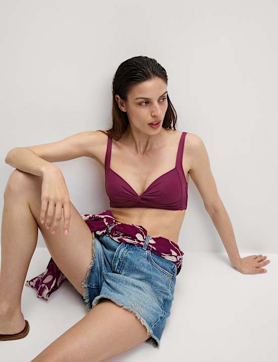 Padded Plunge Bikini Top