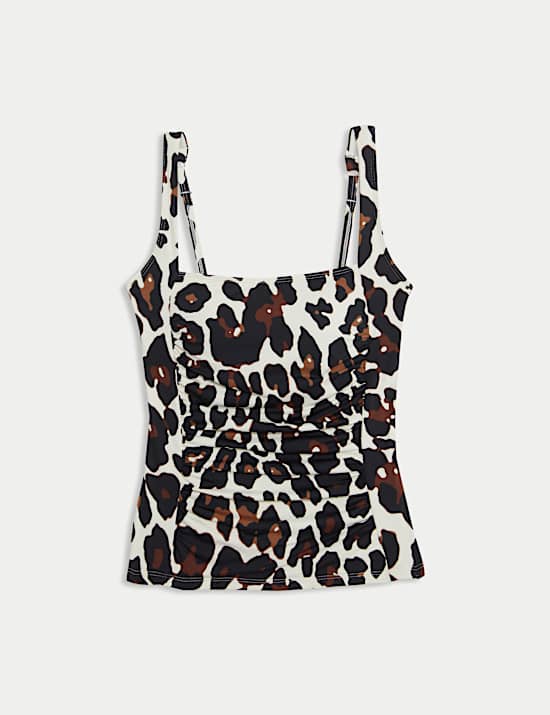 360 Tummy Control Printed Padded Tankini Top