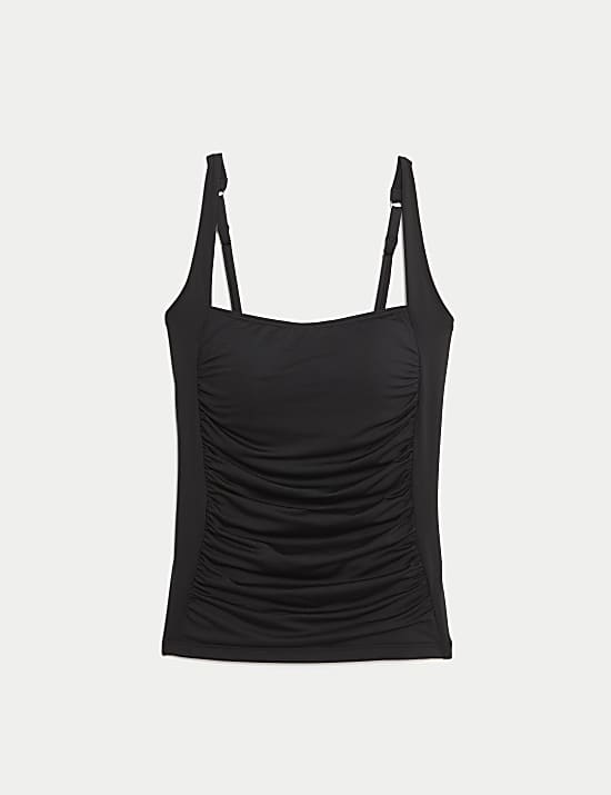 Haut de tankini à encolure carrée, effet ventre plat 360