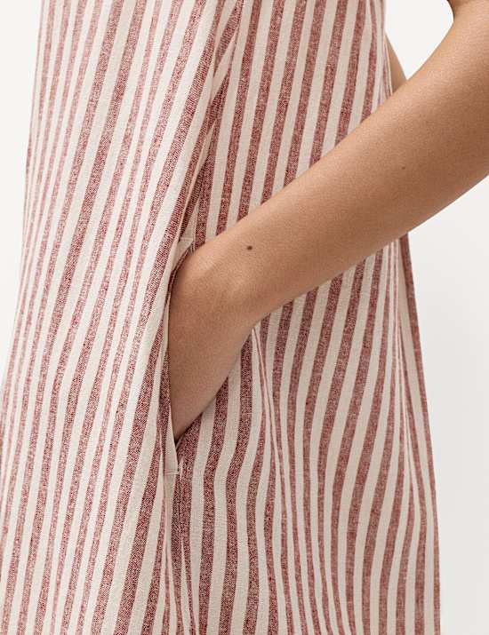 Combishort volumineux en lin