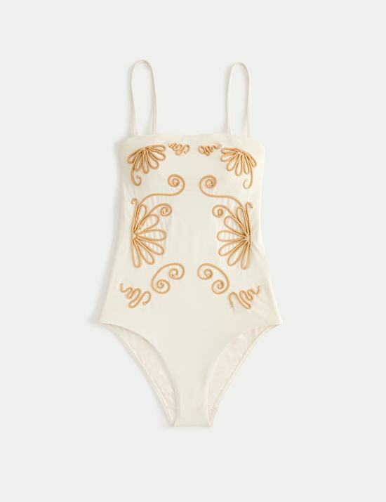 Cornelli Padded Bandeau Swimsuit