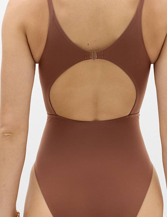 Bonded High Neck Swimsuit