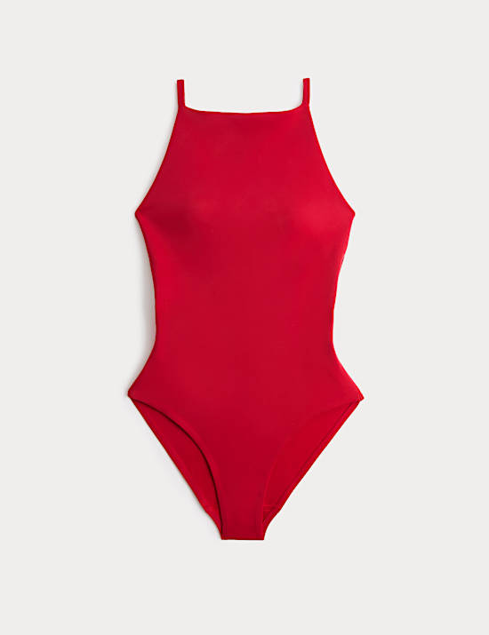 Bonded High Neck Swimsuit