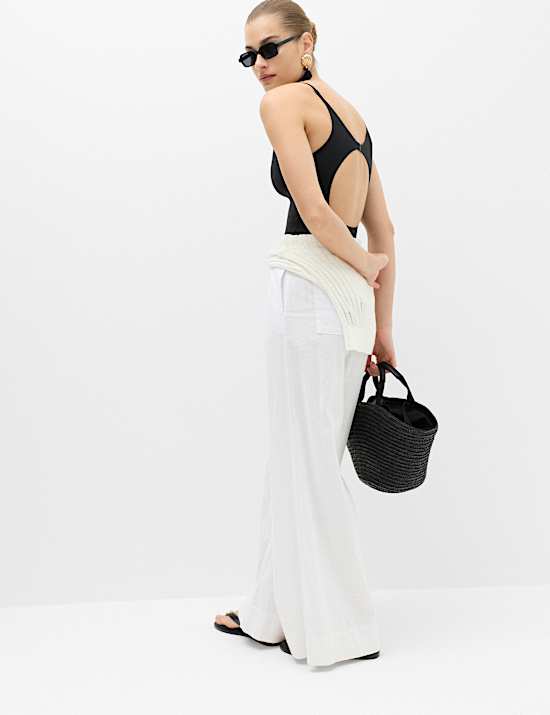 Bonded High Neck Swimsuit