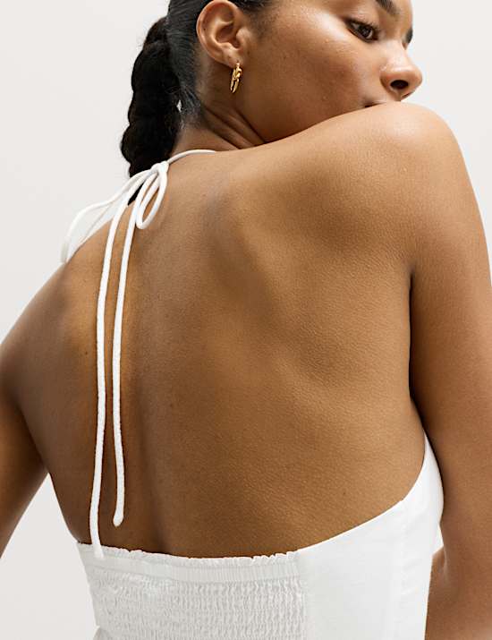 Cutout Embroidered Midaxi Beach Dress