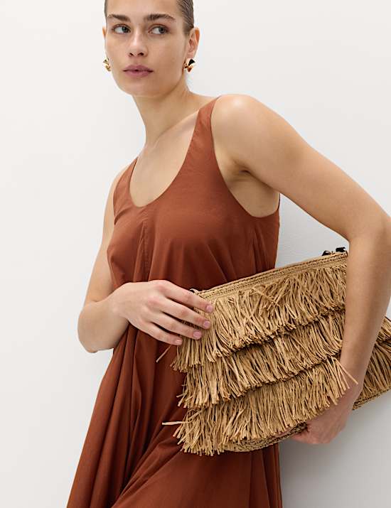 Pure Cotton Maxi Volume Beach Dress