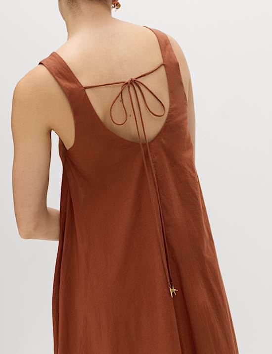 Pure Cotton Maxi Volume Beach Dress