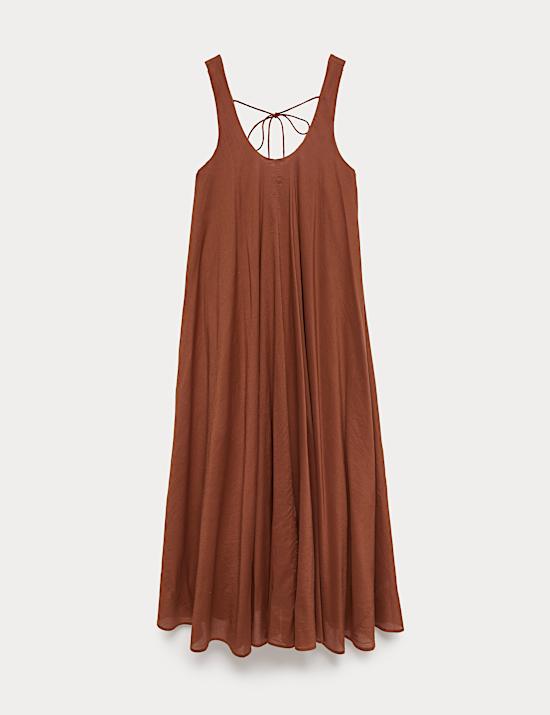 Pure Cotton Maxi Volume Beach Dress