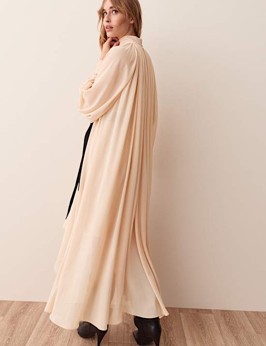 Pleated Volume Maxi Dress