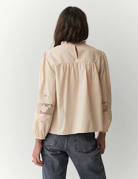 Pure Cotton Embroidered Blouse