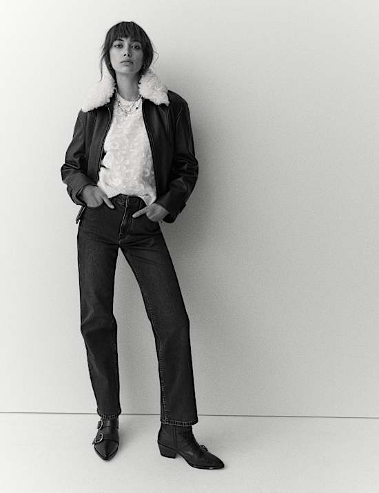 Mesh Crew Neck Lace Detail Jumper