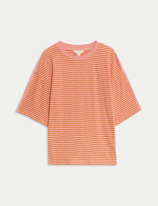 Pure Cotton Striped T-Shirt