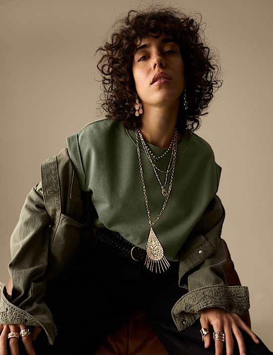 Pure Cotton Sleeveless Sweat-shirt