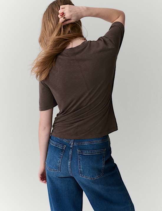 Kaus Oblong Oversized Bahan Kain Modal