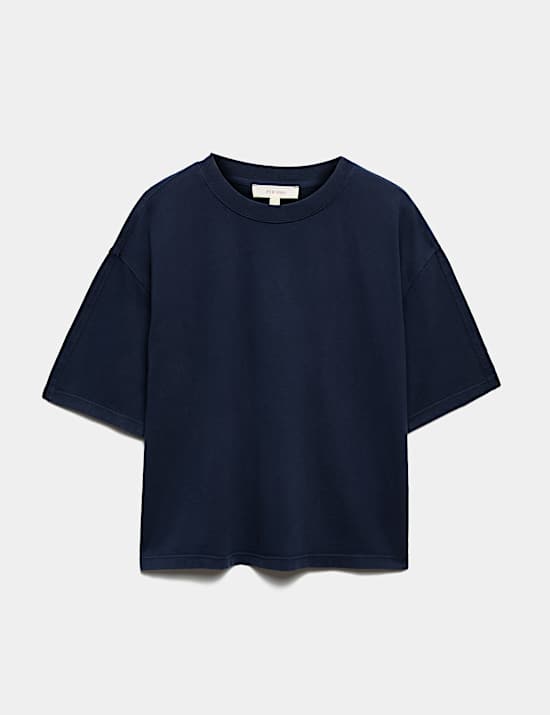 Pure Cotton Short Sleeve Boxy T-Shirt