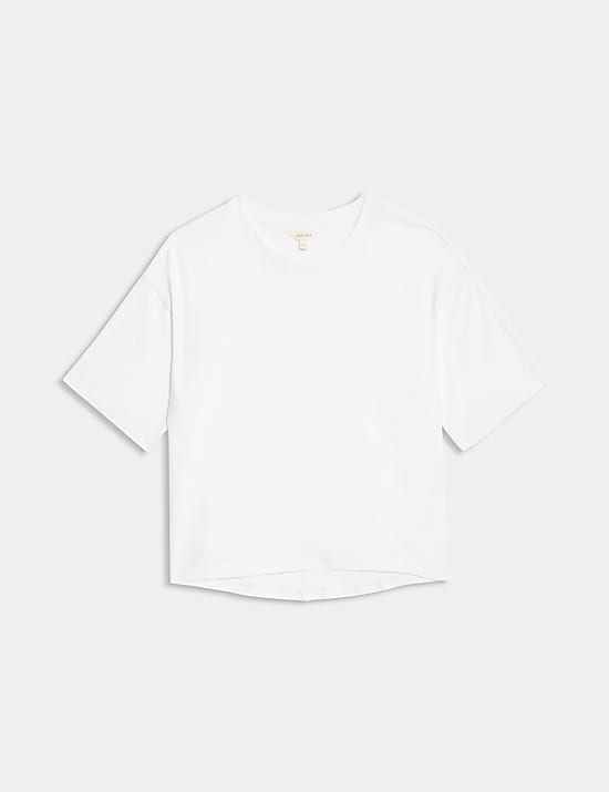 Pure Cotton Short Sleeve Boxy T-Shirt
