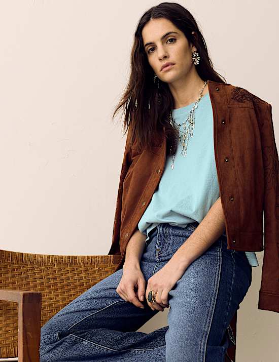 Pure Cotton Short Sleeve Boxy T-Shirt