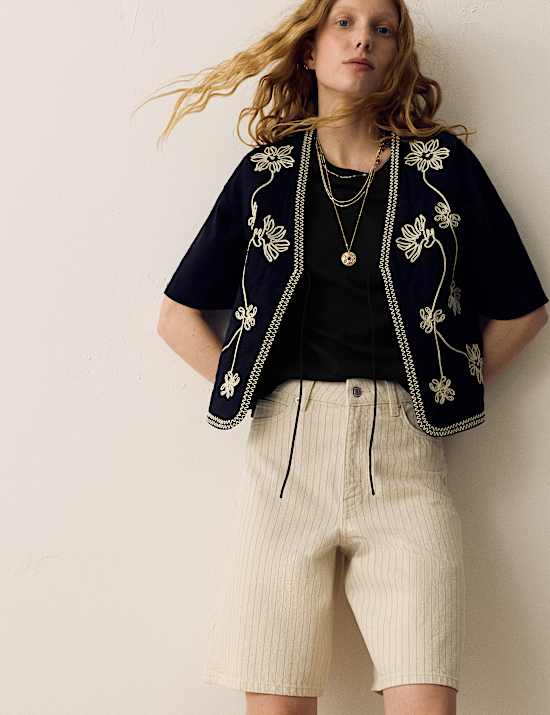 Pure Cotton Short Sleeve Boxy T-Shirt