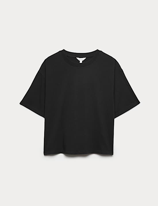 Pure Cotton Short Sleeve Boxy T-Shirt