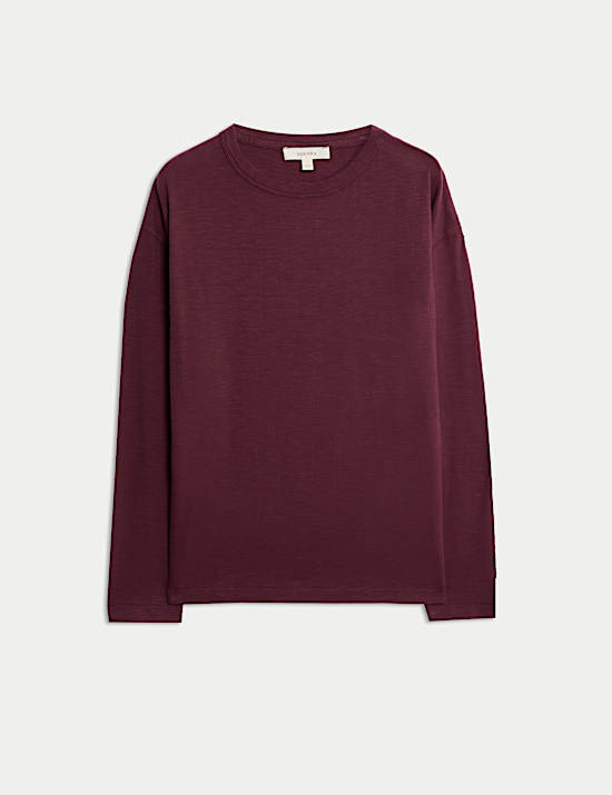 Top van zuiver slub-katoen