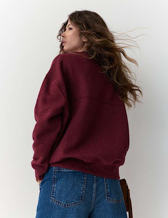 Cotton Rich Fleck Sweatshirt