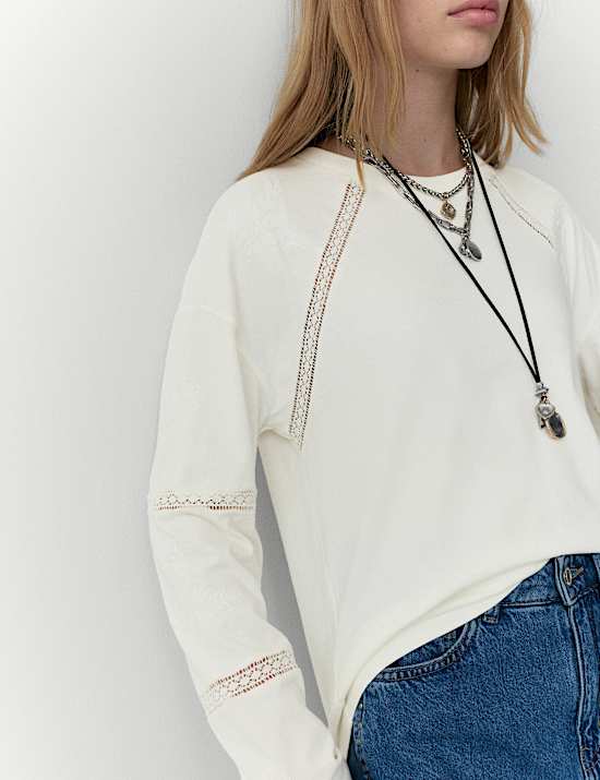 Pure Cotton Embroidered Top