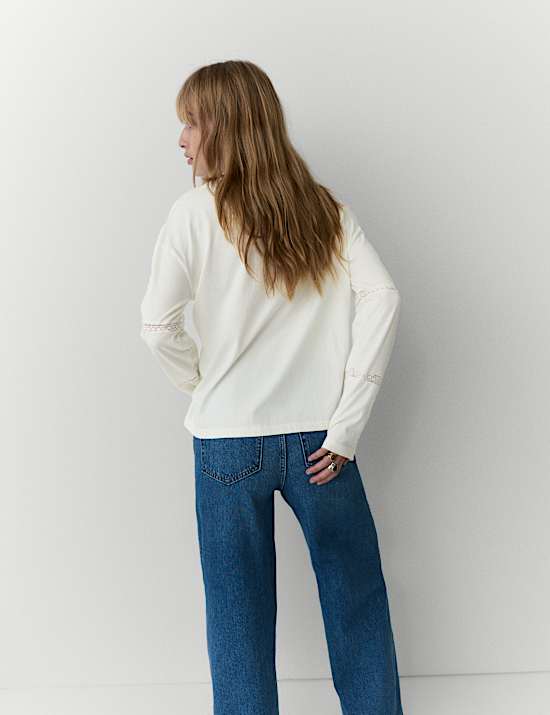 Pure Cotton Embroidered Top