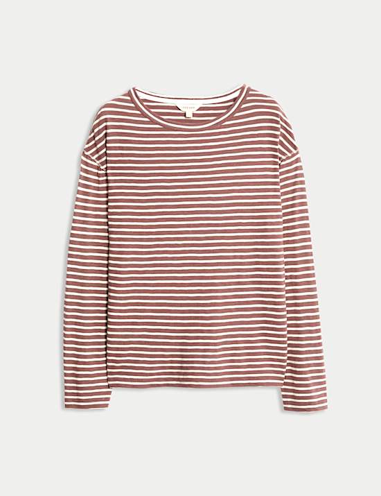 Pure Cotton Striped Top