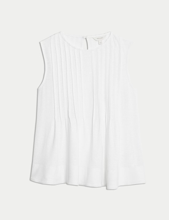 Top pliss&eacute; nervur&eacute;